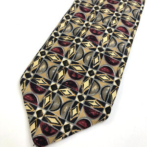Robert Talbott Studio Nordstrom Multicolor Chain Link Silk Tie MINT